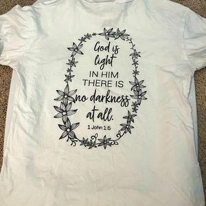 1 John 1:5 verse tshirt